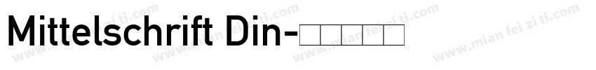 Mittelschrift Din字体转换